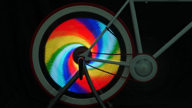 Настраиваемое отображение дисплея на велосипедном колесе 2