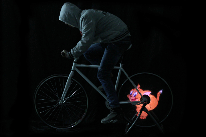 Настраиваемое отображение дисплея на велосипедном колесе 3